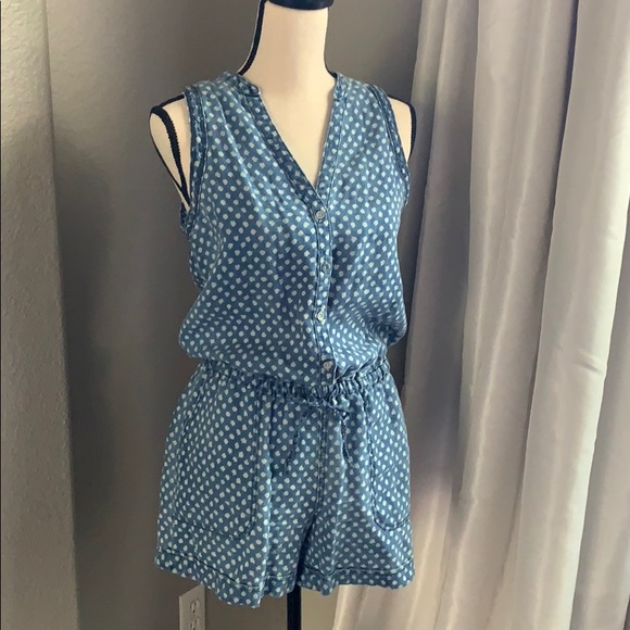 Hei Hei Anthropologie Chambray Linen Romper - Picture 6 of 16